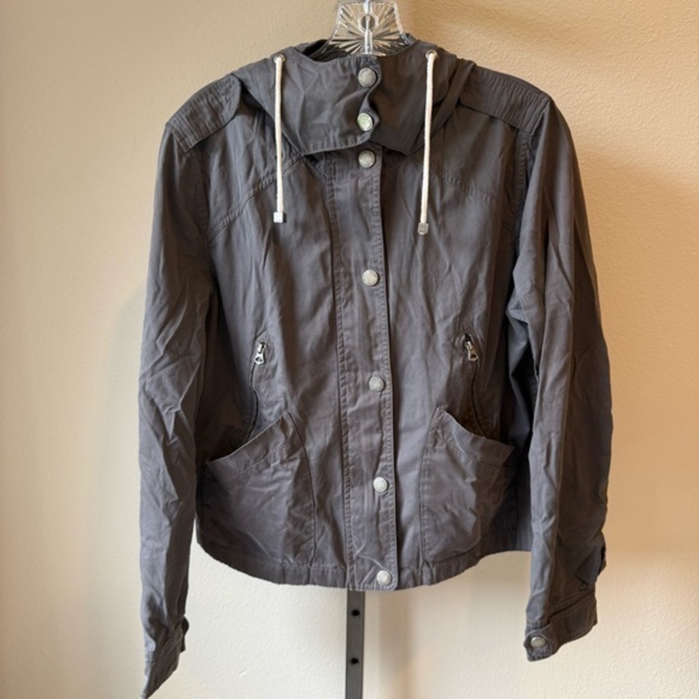 Garage Super Soft dark gray jacket with hood size medium